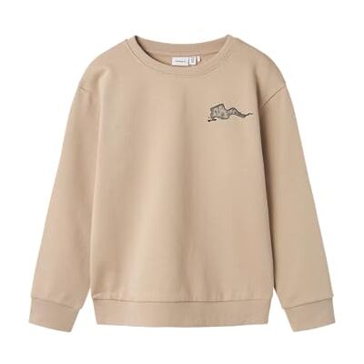 NAME IT Chico Sudadera Algodón Orgánico, Pure Cashmere, 116 NAME IT Chico Sudadera Algodón Orgánico, Pure Cashmere, 116