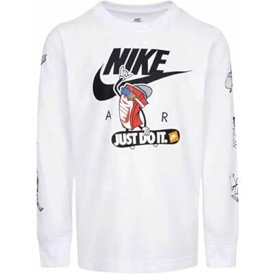 Nike Sudadera sin Capucha Niño Snowboarding Blanco, Talla 5-6 Años Nike Sudadera sin Capucha Niño Snowboarding Blanco, Talla 5-6 Años
