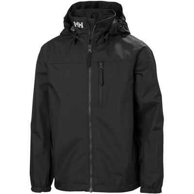 Helly Hansen Unisex Kids Jr Crew Hooded Jacket 991 Black 13 158 Helly Hansen Unisex Kids Jr Crew Hooded Jacket 991 Black 13 158