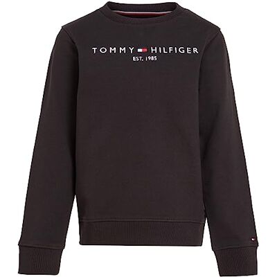 Tommy Hilfiger Sudadera Infantil Unisex Essential Sweatshirt sin Capucha, Negro (Black), 24 Meses Tommy Hilfiger Sudadera Infantil Unisex Essential Sweatshirt sin Capucha, Negro (Black), 24 Meses