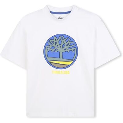 Timberland Camiseta para niño, Blanco, 8 años Timberland Camiseta para niño, Blanco, 8 años