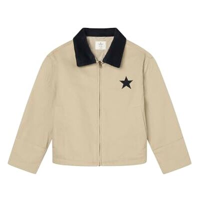 SPRINGFIELD Carhartt-Style Star Jacket Chaqueta Estrella, Beige, 9-10 años para Niñas SPRINGFIELD Carhartt-Style Star Jacket Chaqueta Estrella, Beige, 9-10 años para Niñas
