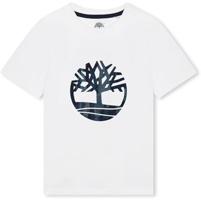 Timberland Camiseta para niño, Blanco, 10 años Timberland Camiseta para niño, Blanco, 10 años