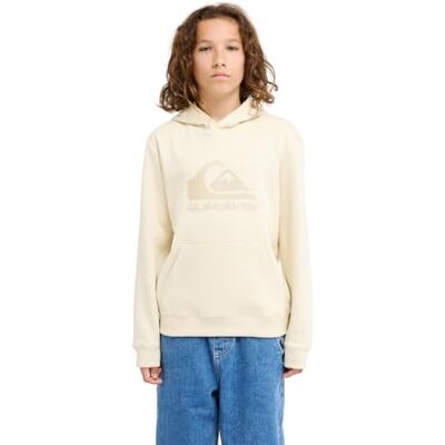 Quiksilver Sudadera con Capucha con Logotipo de Comp para jóvenes, Color Blanco Quiksilver Sudadera con Capucha con Logotipo de Comp para jóvenes, Color Blanco