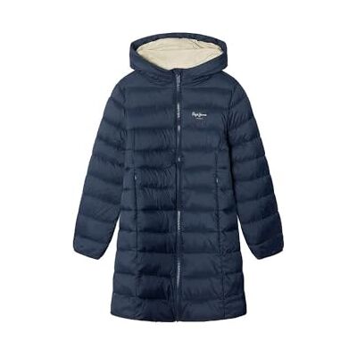 Pepe Jeans Dahlia Long Chaqueta, Azul (Dulwich Blue), 14 años para Niñas Pepe Jeans Dahlia Long Chaqueta, Azul (Dulwich Blue), 14 años para Niñas