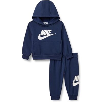 Nike Mono de Bebé Club Fleece Azul Código -U90, azul marino/blanco, 18 meses Nike Mono de Bebé Club Fleece Azul Código -U90, azul marino/blanco, 18 meses