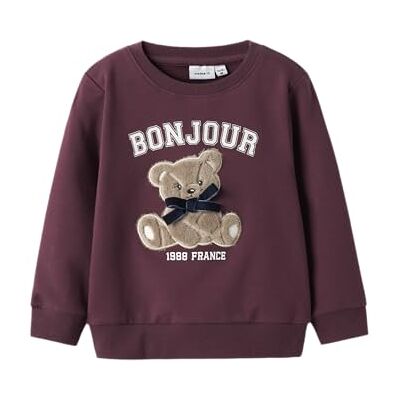 NAME IT Nmfrear LS Sweat BRU, Granate, 116 NAME IT Nmfrear LS Sweat BRU, Granate, 116