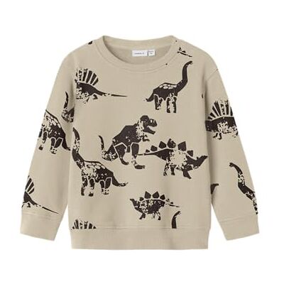 NAME IT Nmmnilaus LS Nreg Sweat BRU, Islandia Fossil, 110 NAME IT Nmmnilaus LS Nreg Sweat BRU, Islandia Fossil, 110