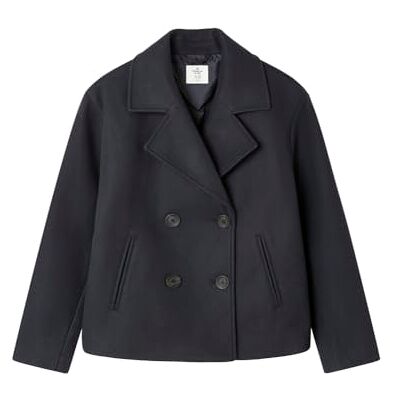 SPRINGFIELD Short Cloth Coat with Buttons Jacket, Blue, 11-12 para Niñas SPRINGFIELD Short Cloth Coat with Buttons Jacket, Blue, 11-12 para Niñas