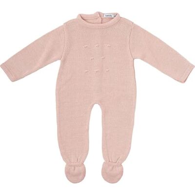 BABIDU Pelele Enterizo para Bebé de Punto con Diseño Burbujas Rosa, Ropa Bebé de Algodón Suave, Pelele de Manga Larga con Detalles Calados y Puños Ajustados para Mayor Comodidad BABIDU Pelele Enterizo para Bebé de Punto con Diseño Burbujas Rosa, Ropa Bebé de Algodón Suave, Pelele de Manga Larga con Detalles Calados y Puños Ajustados para Mayor Comodidad