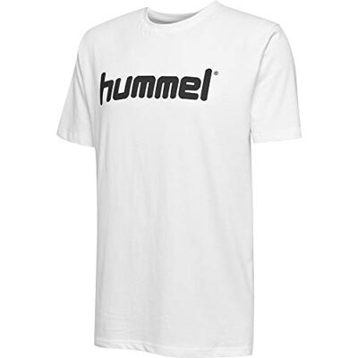 hummel Logotipo De Algodón Para Niños, Camisetas Bebé Blanco (White), 164 hummel Logotipo De Algodón Para Niños, Camisetas Bebé Blanco (White), 164