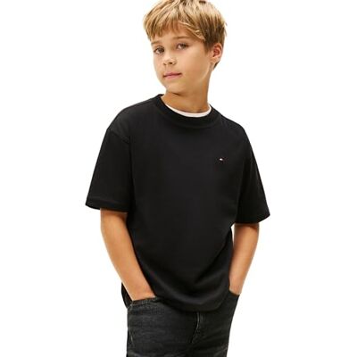 Tommy Hilfiger Essential Archive Fit tee SS Kb0kb09646 Otros Tops, Negro (Negro), 12 Meses Niños y Niños, Negro (Negro), 12 Months Tommy Hilfiger Essential Archive Fit tee SS Kb0kb09646 Otros Tops, Negro (Negro), 12 Meses Niños y Niños, Negro (Negro), 12 Months