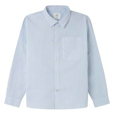 SPRINGFIELD Camisa De Rayas De Popelina, Azul, 7-8 SPRINGFIELD Camisa De Rayas De Popelina, Azul, 7-8