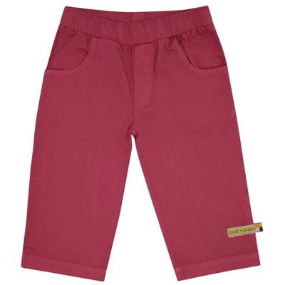 loud + proud Light Twill, Uni, aus Bio Baumwolle, Gots Zertifiziert Pantalón, Rojo, 122-128 Unisex niños loud + proud Light Twill, Uni, aus Bio Baumwolle, Gots Zertifiziert Pantalón, Rojo, 122-128 Unisex niños
