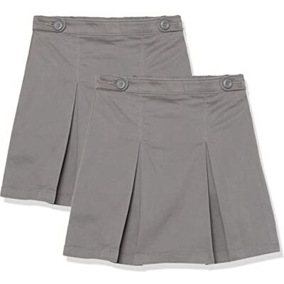 Amazon Essentials Faldas pantalón de Uniforme Niña, Pack de 2, Gris, 9 años Slim Amazon Essentials Faldas pantalón de Uniforme Niña, Pack de 2, Gris, 9 años Slim