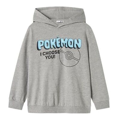 NAME IT Nkmstrek Pokemon Nreg SWE WH BRU Box Sky, Gris, 122-128 NAME IT Nkmstrek Pokemon Nreg SWE WH BRU Box Sky, Gris, 122-128