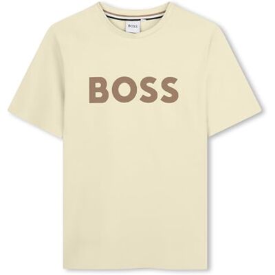 Boss J52711 Camiseta para niño, Vainilla, 10 años Boss J52711 Camiseta para niño, Vainilla, 10 años