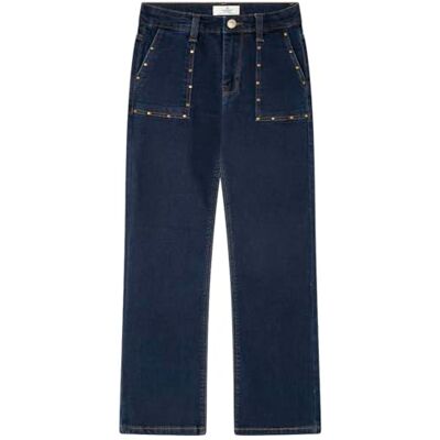 SPRINGFIELD Kick Flare Studded Pantalón, Azul, 5-6 Años para Niñas SPRINGFIELD Kick Flare Studded Pantalón, Azul, 5-6 Años para Niñas