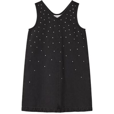 NAME IT Nkfmonala SL Loose Dress 8810-Im O, Dark Grey Denim, 152 NAME IT Nkfmonala SL Loose Dress 8810-Im O, Dark Grey Denim, 152