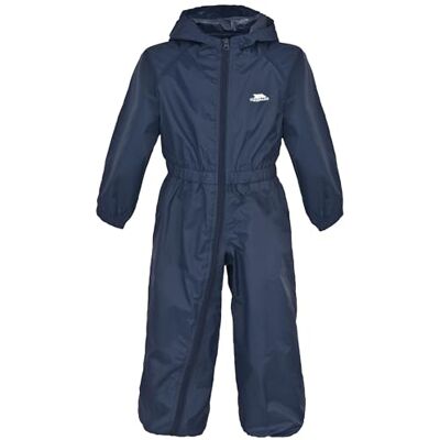 Trespass Button Traje de Lluvia para niños, Color Azul Marino, Talla 6/12 meses Trespass Button Traje de Lluvia para niños, Color Azul Marino, Talla 6/12 meses