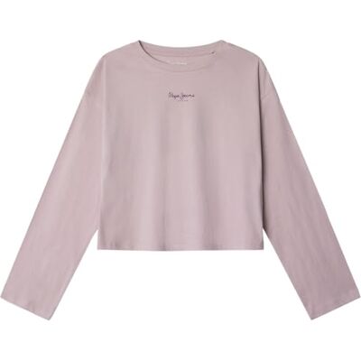 Pepe Jeans Camiseta Ally para niña, Color Morado (Morado orquídea Clara), Talla 14, Morado (Morado orquídea Claro), 14 años Pepe Jeans Camiseta Ally para niña, Color Morado (Morado orquídea Clara), Talla 14, Morado (Morado orquídea Claro), 14 años