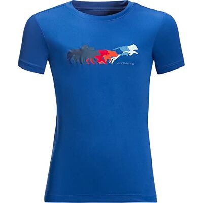 Jack Wolfskin Chaqueta Unisex Infantil Jumping Wolf T K, Azul (Coastal Blue), 13-14 Jack Wolfskin Chaqueta Unisex Infantil Jumping Wolf T K, Azul (Coastal Blue), 13-14