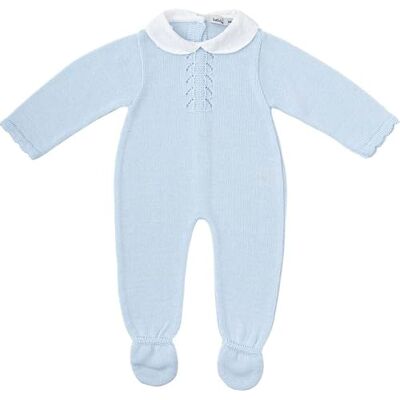 BABIDU Pelele Enterizo para Bebé con Cuello Bebé Blanco, Ropa Infantil de Algodón Suave, Pelele Modelo Camino de Punto con Detalle Calado y Puños Ondulados BABIDU Pelele Enterizo para Bebé con Cuello Bebé Blanco, Ropa Infantil de Algodón Suave, Pelele Modelo Camino de Punto con Detalle Calado y Puños Ondulados