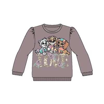 NAME IT Nmfmesse Paw LS Sweat UNB Cplg para niña, Purple Dove, 92 NAME IT Nmfmesse Paw LS Sweat UNB Cplg para niña, Purple Dove, 92