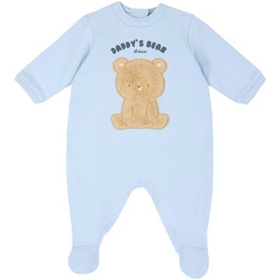 Chicco Chico Monos con abertura en la mitad de la pierna, Bebé Unisex, Azul claro (2), 6 meses Chicco Chico Monos con abertura en la mitad de la pierna, Bebé Unisex, Azul claro (2), 6 meses
