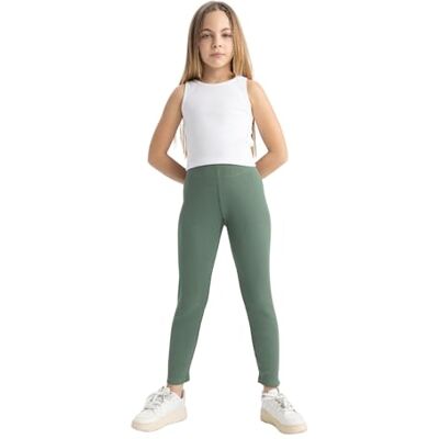 DeFacto Leggings para niña leggings térmicos cálidos para el invierno leggings elegantes para niñas DeFacto Leggings para niña leggings térmicos cálidos para el invierno leggings elegantes para niñas