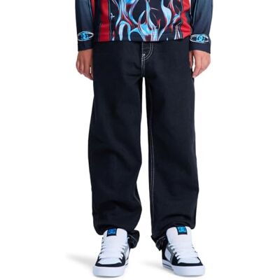 DC Shoes Jeans Holgados de Mezclilla para jóvenes y niños, Color Negro DC Shoes Jeans Holgados de Mezclilla para jóvenes y niños, Color Negro