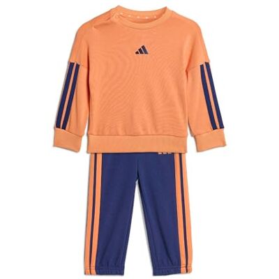 Adidas Unisex Bimbi 0-24 ESSENTIALS JOGGER, Dusky Orange/dark blue, 0-3 Months Adidas Unisex Bimbi 0-24 ESSENTIALS JOGGER, Dusky Orange/dark blue, 0-3 Months