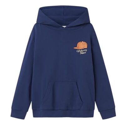 NAME IT Nkmnopal LS Nreg Sweat WH BRU, Blueprint, 134-140 NAME IT Nkmnopal LS Nreg Sweat WH BRU, Blueprint, 134-140