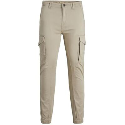 JACK & JONES Jjipaul Jjflake Akm 1075 Crockery Jr Pantalones, Marrón Claro, 128 Niños JACK & JONES Jjipaul Jjflake Akm 1075 Crockery Jr Pantalones, Marrón Claro, 128 Niños