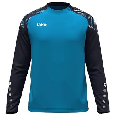 JAKO Camiseta de Manga Larga para niños Sonic, Agua/Azul Marino, 140 JAKO Camiseta de Manga Larga para niños Sonic, Agua/Azul Marino, 140