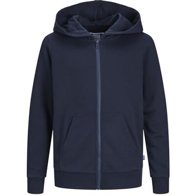 JACK & JONES Zip Hoodie Plain Zip Hoodie Junior Navy Blazer 152 Navy Blazer 152 JACK & JONES Zip Hoodie Plain Zip Hoodie Junior Navy Blazer 152 Navy Blazer 152