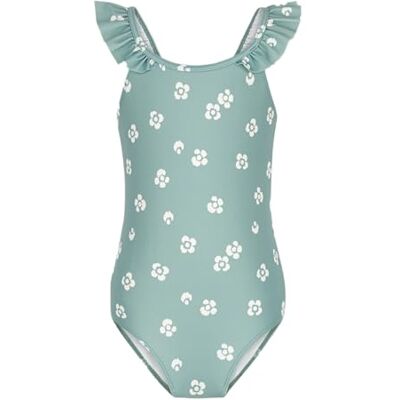 Petit Bateau A0CXR, traje de baño de 1 pieza Niñas, Verde/Blanco, 3 años Petit Bateau A0CXR, traje de baño de 1 pieza Niñas, Verde/Blanco, 3 años