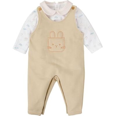 BABIDU Conjunto Bebé Niño con Peto y Camiseta de Algodón, Tejido Suave y Transpirable, Ideal para Recién Nacido o Regalo, Ropa Infantil Elegante BABIDU Conjunto Bebé Niño con Peto y Camiseta de Algodón, Tejido Suave y Transpirable, Ideal para Recién Nacido o Regalo, Ropa Infantil Elegante