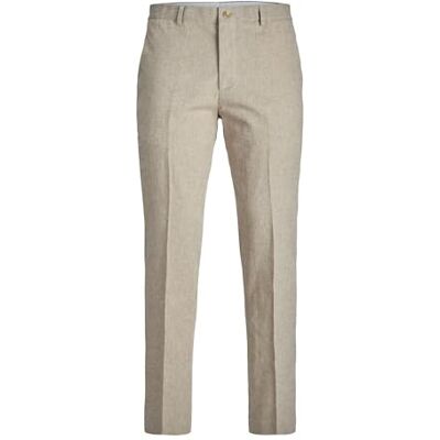 JACK & JONES JPRRIVIERA Pantalón de Traje para niño, Beige, 14 años JACK & JONES JPRRIVIERA Pantalón de Traje para niño, Beige, 14 años