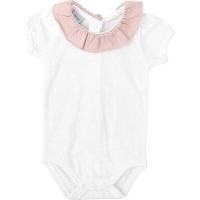 BABIDU Body Bebé Cuello Volante Algodón 100%, Manga Corta, Suave e Hipoalergénico, Cierre con Corchetes en Entrepierna, Tejido Cómodo y Transpirable, Ropa Bebé Recién Nacido Unisex BABIDU Body Bebé Cuello Volante Algodón 100%, Manga Corta, Suave e Hipoalergénico, Cierre con Corchetes en Entrepierna, Tejido Cómodo y Transpirable, Ropa Bebé Recién Nacido Unisex
