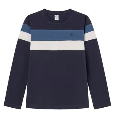 SPRINGFIELD Nueva Camisa De Estructura con Bordado De Árboles, Azul, 7-8 SPRINGFIELD Nueva Camisa De Estructura con Bordado De Árboles, Azul, 7-8
