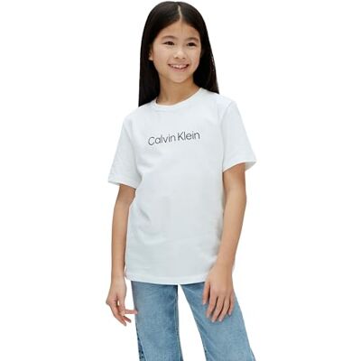 Calvin Tommy Hilfiger Camisetas de Manga Corta Pack de 2 Infantil Unisex Institutional con Logotipo, Multicolor (Black/Bright White), 6 Años Calvin Tommy Hilfiger Camisetas de Manga Corta Pack de 2 Infantil Unisex Institutional con Logotipo, Multicolor (Black/Bright White), 6 Años