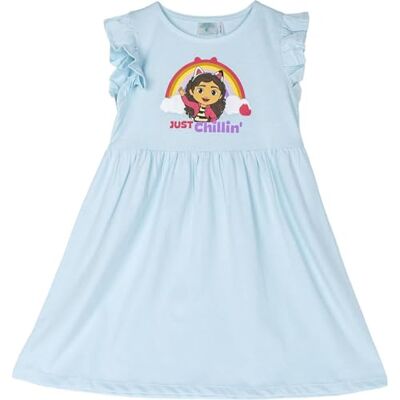 CERDÁ LIFE'S LITTLE MOMENTS Vestido Infantil de Gabby's Dollhouse Color Azul Talla 6 Años Vestido para Niña Elaborada con 100% Algodón de 145 gsm Estampado de Gabby Producto Original Diseñado en España CERDÁ LIFE'S LITTLE MOMENTS Vestido Infantil de Gabby's Dollhouse Color Azul Talla 6 Años Vestido para Niña Elaborada con 100% Algodón de 145 gsm Estampado de Gabby Producto Original Diseñado en España