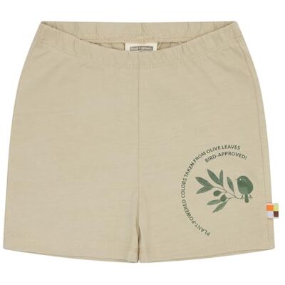 loud + proud Unisex Niños con Colores Vegetales Teñidos, Gots Certificado Short, Verde Oliva, 98-104 loud + proud Unisex Niños con Colores Vegetales Teñidos, Gots Certificado Short, Verde Oliva, 98-104