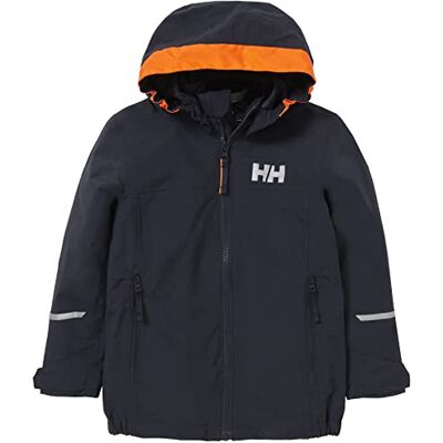 Helly Hansen Niños Unisex Chaqueta K Shelter 2.0, Azul Marino, 2 Helly Hansen Niños Unisex Chaqueta K Shelter 2.0, Azul Marino, 2