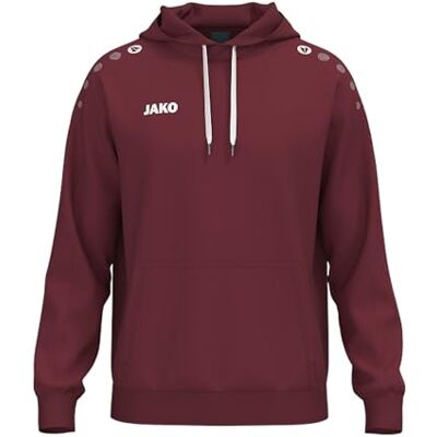 JAKO Sudadera con Capucha para niños One Cotton, Burdeos, 116 JAKO Sudadera con Capucha para niños One Cotton, Burdeos, 116