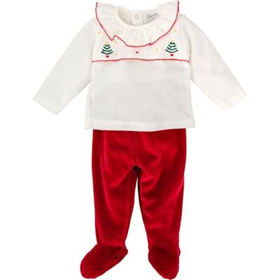 BABIDU Conjunto Niña Laponia con Sudadera Acolchada y Polaina de Terciopelo, Detalle Bordado Decorativo, Ideal para Fiestas, Navidad y Regalo de Invierno BABIDU Conjunto Niña Laponia con Sudadera Acolchada y Polaina de Terciopelo, Detalle Bordado Decorativo, Ideal para Fiestas, Navidad y Regalo de Invierno