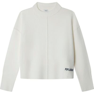 Pepe Jeans Bibby Ropa de Punto para niña, Color Blanco (Mousse White), 10, Blanco (Mousse White), 10 años Pepe Jeans Bibby Ropa de Punto para niña, Color Blanco (Mousse White), 10, Blanco (Mousse White), 10 años