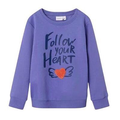 NAME IT NMFOMIANA LS Sweat PB, Sudadera Niñas, Iris Bloom, NAME IT NMFOMIANA LS Sweat PB, Sudadera Niñas, Iris Bloom,