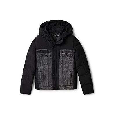 Desigual Black Chaq_Pizza 2000 Negro, 8 Years para Niños Desigual Black Chaq_Pizza 2000 Negro, 8 Years para Niños